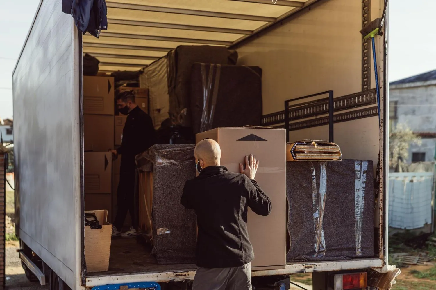 Bulldog Moving crew loading a truck
