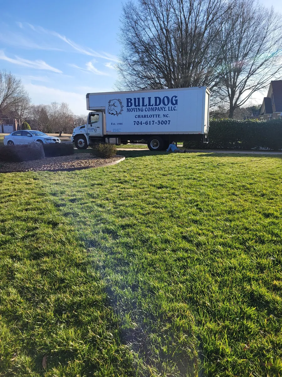 Bulldog Moving truck providing local moving services in Charlotte