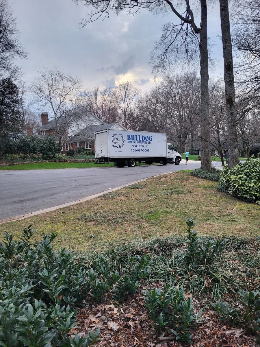 Bulldog Moving truck ready for an affordable long distance move